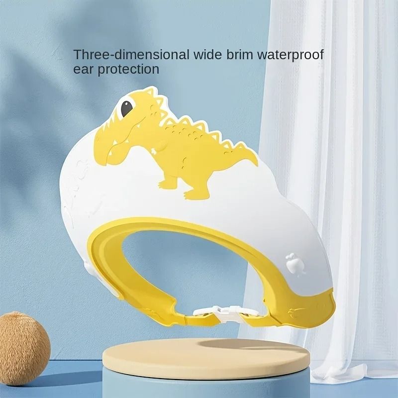 Adjustable Waterproof Baby Shampoo Cap With Ear Protection For Children 5