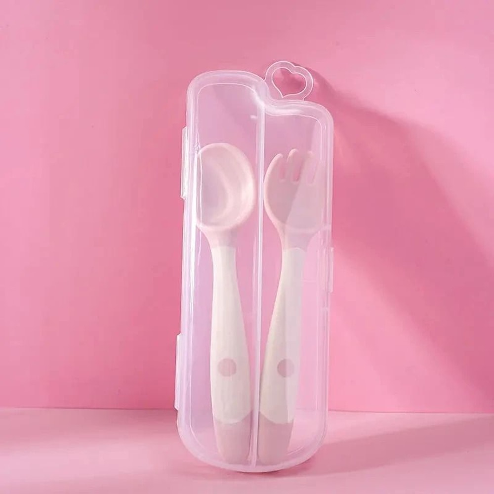 Bendable Baby Fork And Spoon Set For Infant Feeding And Self Learning 9