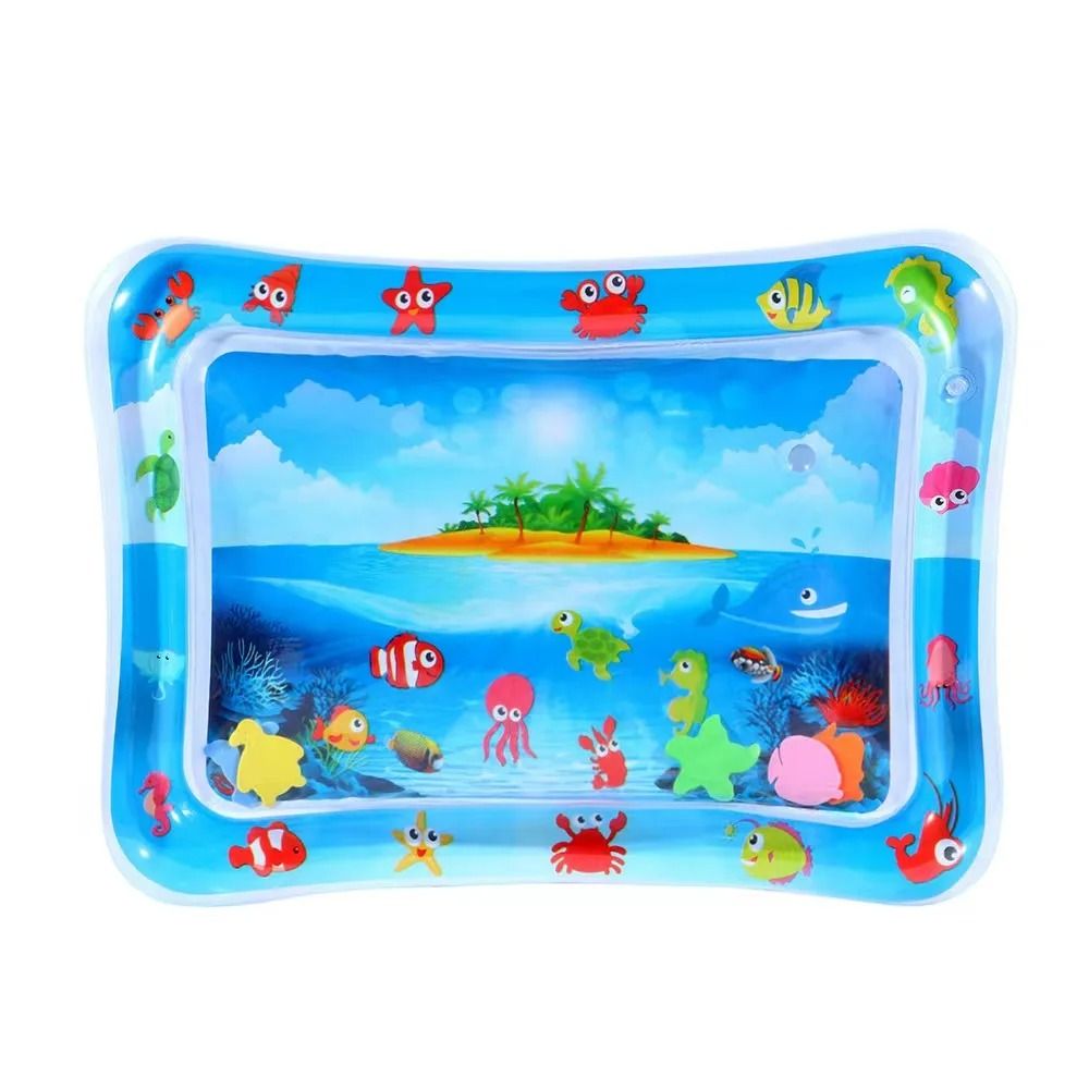 Inflatable Baby Tummy Time Water Play Mat For Sensory Development 13