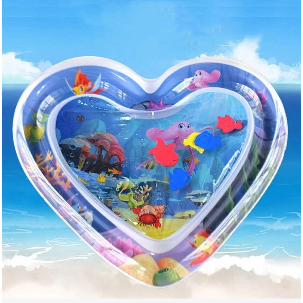 Inflatable Baby Tummy Time Water Play Mat For Sensory Development 14