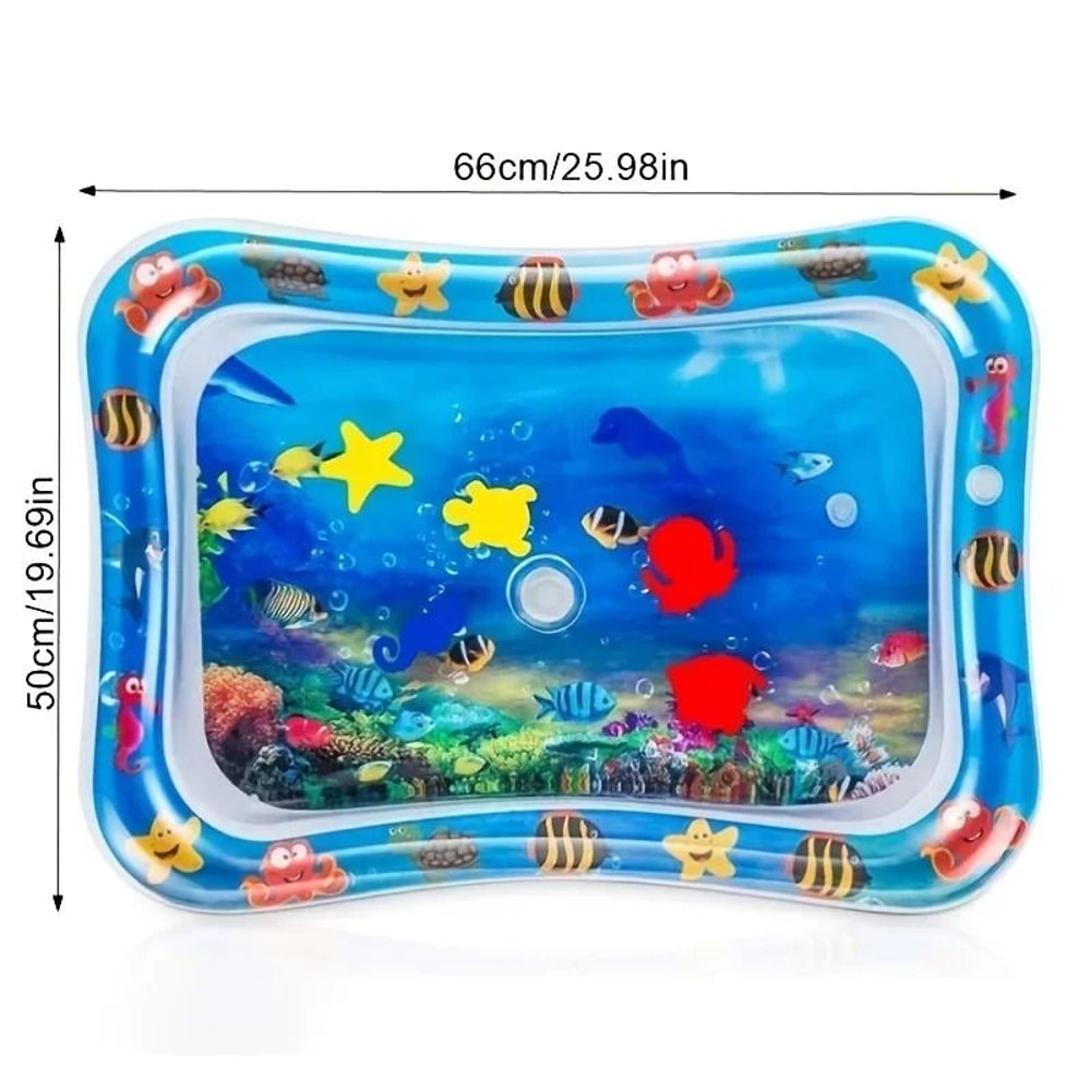 Inflatable Baby Tummy Time Water Play Mat For Sensory Development 1