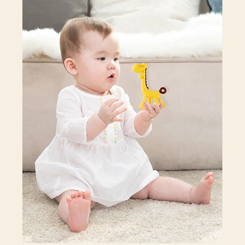 Baby Silicone Banana Teething Toothbrush And Gum Soothing Chew Toy Set 3
