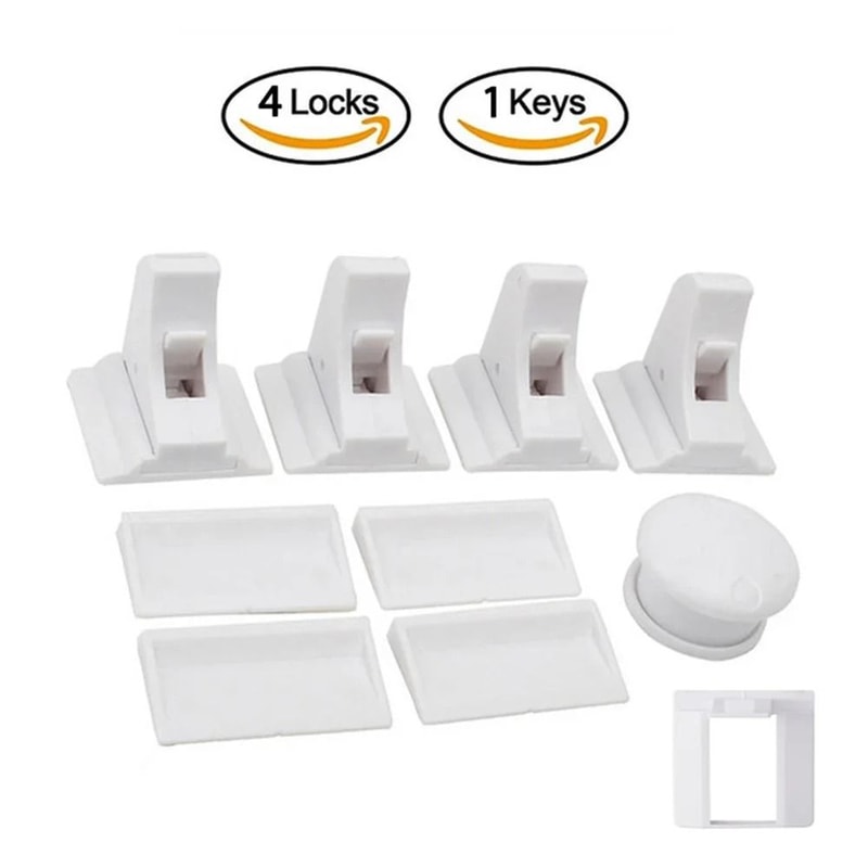 Invisible Child Safety Lock For Cabinets Drawers And Doors 6