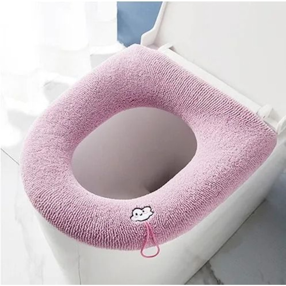 Thick Washable Toilet Seat Cover Mat For Bathroom Comfort 11