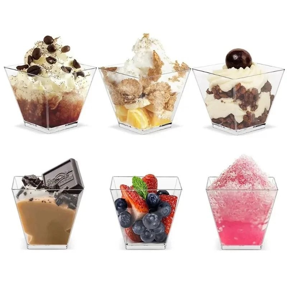Mini Ladder Shaped Disposable Dessert Cups For Parties And Treats 1