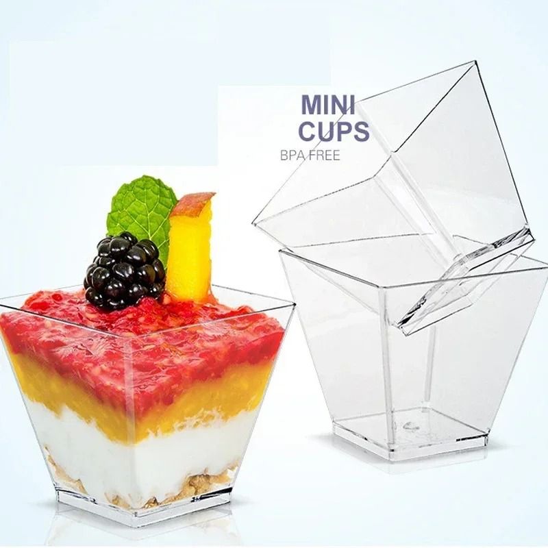 Mini Ladder Shaped Disposable Dessert Cups For Parties And Treats 4