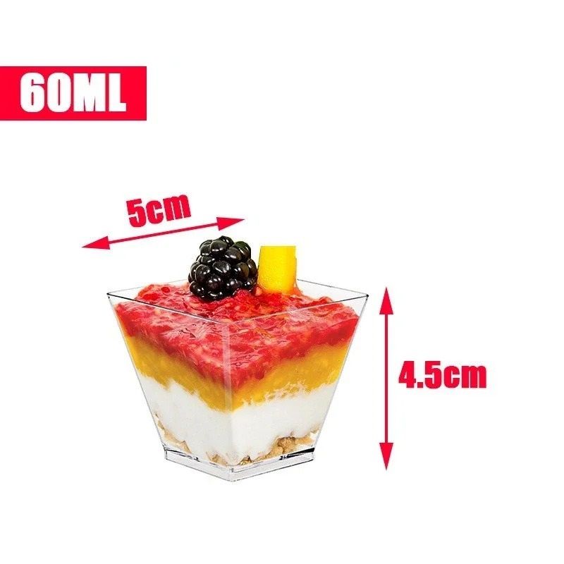 Mini Ladder Shaped Disposable Dessert Cups For Parties And Treats 6