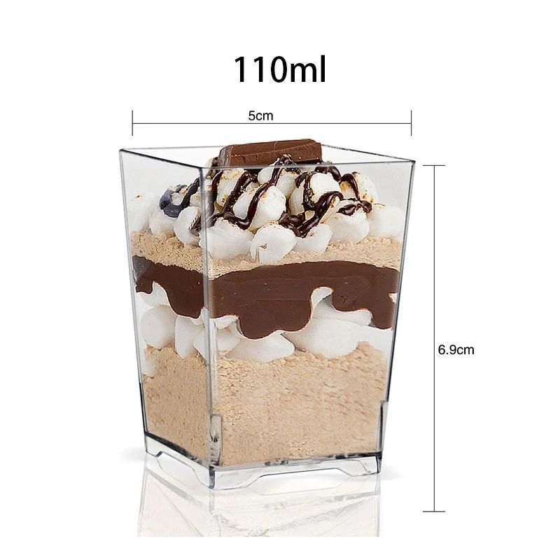 Mini Ladder Shaped Disposable Dessert Cups For Parties And Treats 7