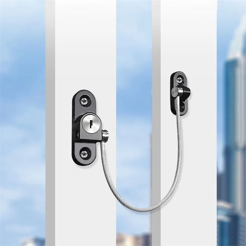Stainless Steel Cable Window Safety Lock For Child Protection 0
