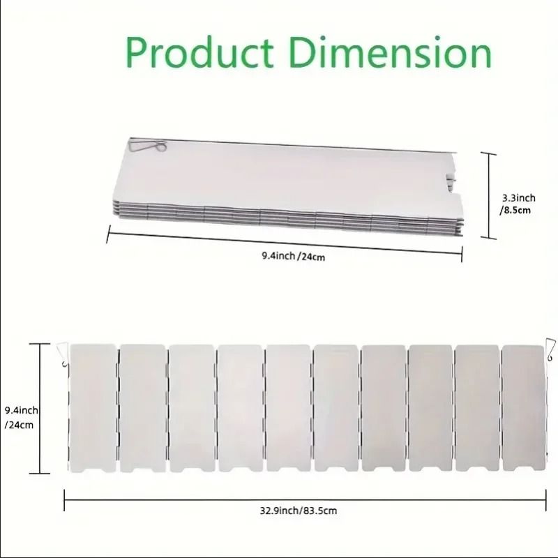 Aluminum Alloy Outdoor Camping Stove Windscreen For Outdoor Cooking 2