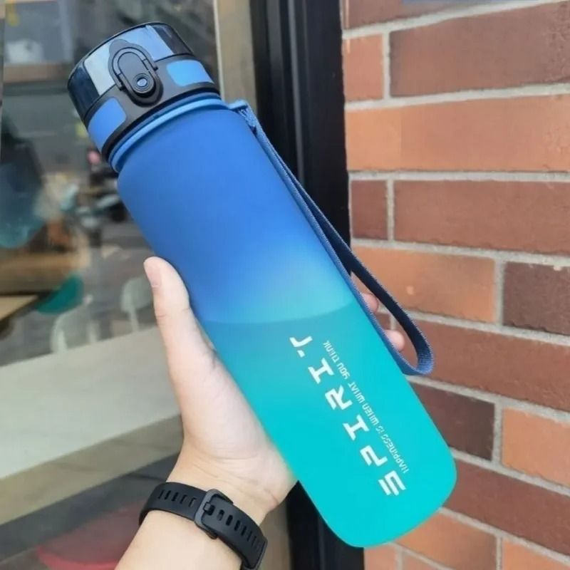 Large Capacity Sports Water Bottle With Motivational Markings For Travel Gym And Outdoor Use 6