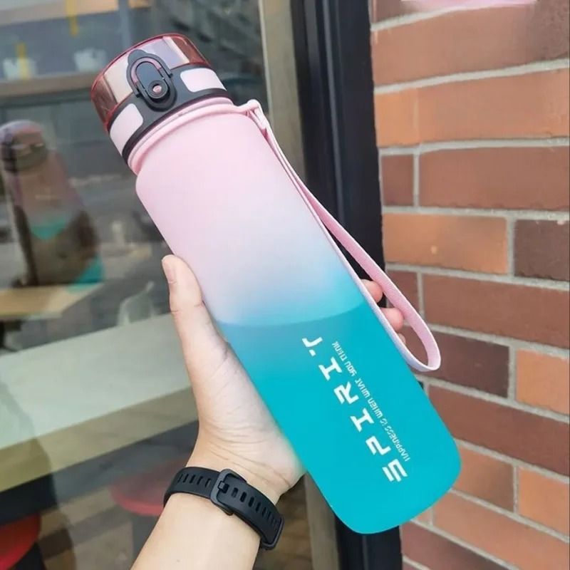 Large Capacity Sports Water Bottle With Motivational Markings For Travel Gym And Outdoor Use 8