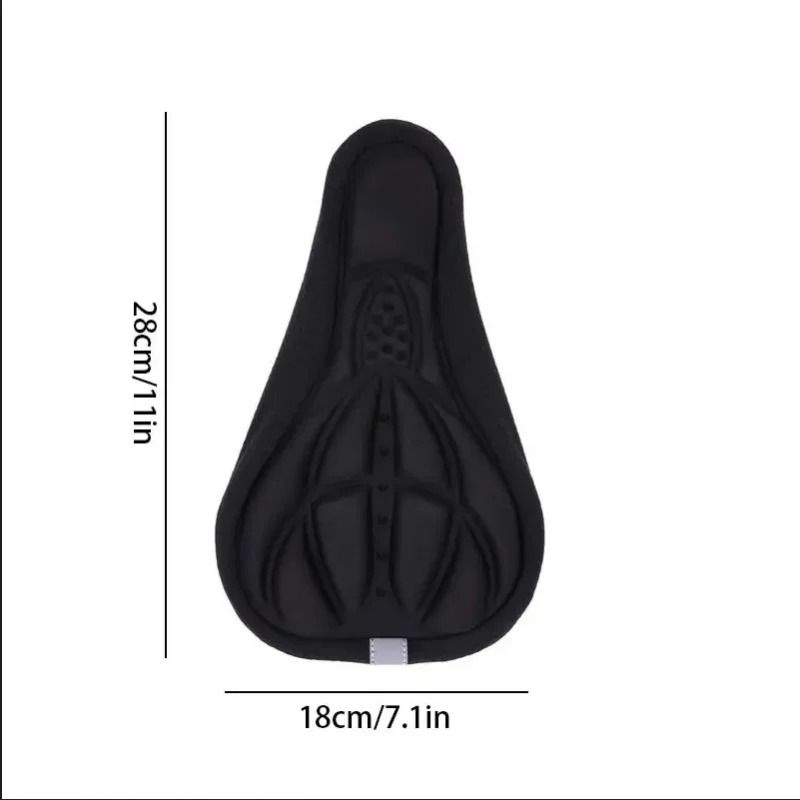 Soft 3D Padded Cycling Saddle Seat Cover Cushion For Comfortable Riding 5