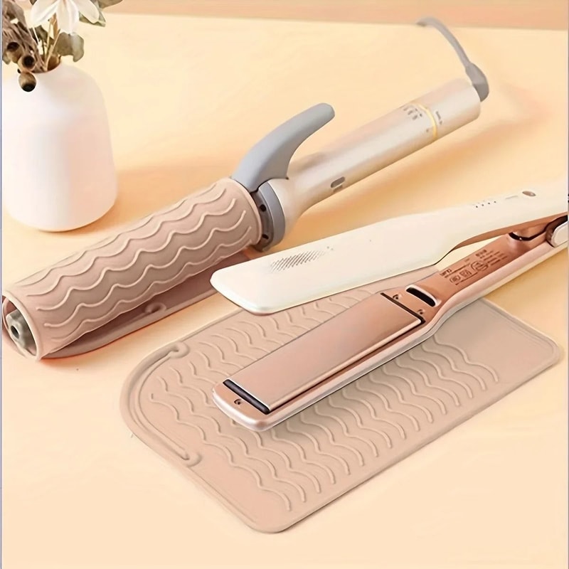 Heat Resistant Silicone Mat For Hair Tools And Countertop Protection 6
