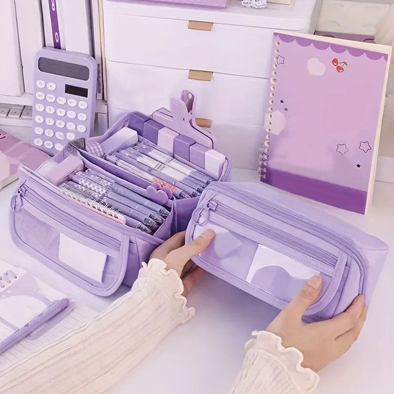 Large Capacity Pencil Case Organizer For School And Office Supplies 3