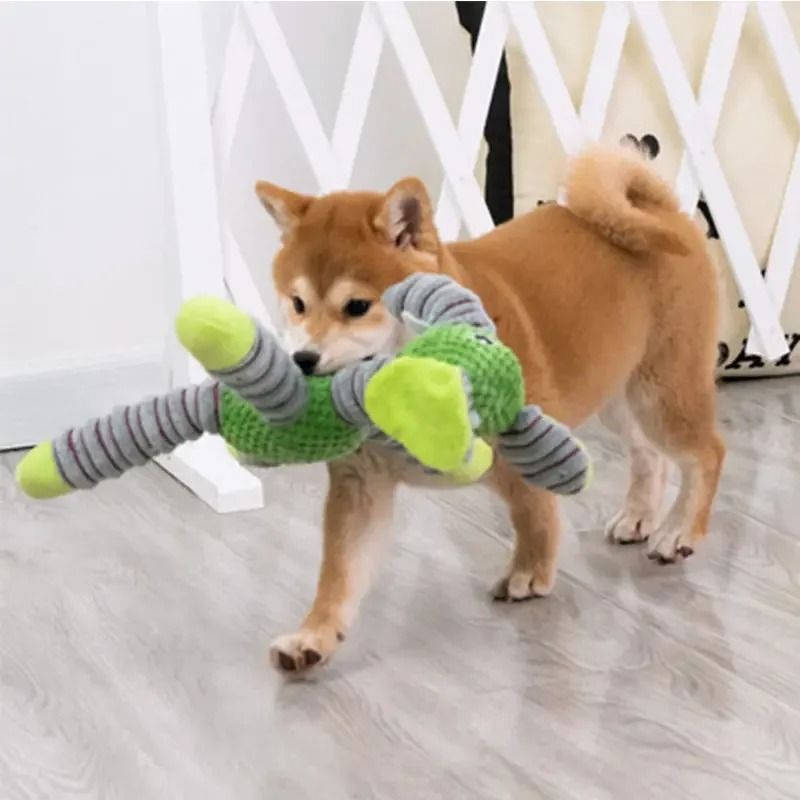 Indestructible Plush Dog Chew Toy For Training Comfort And Play 5