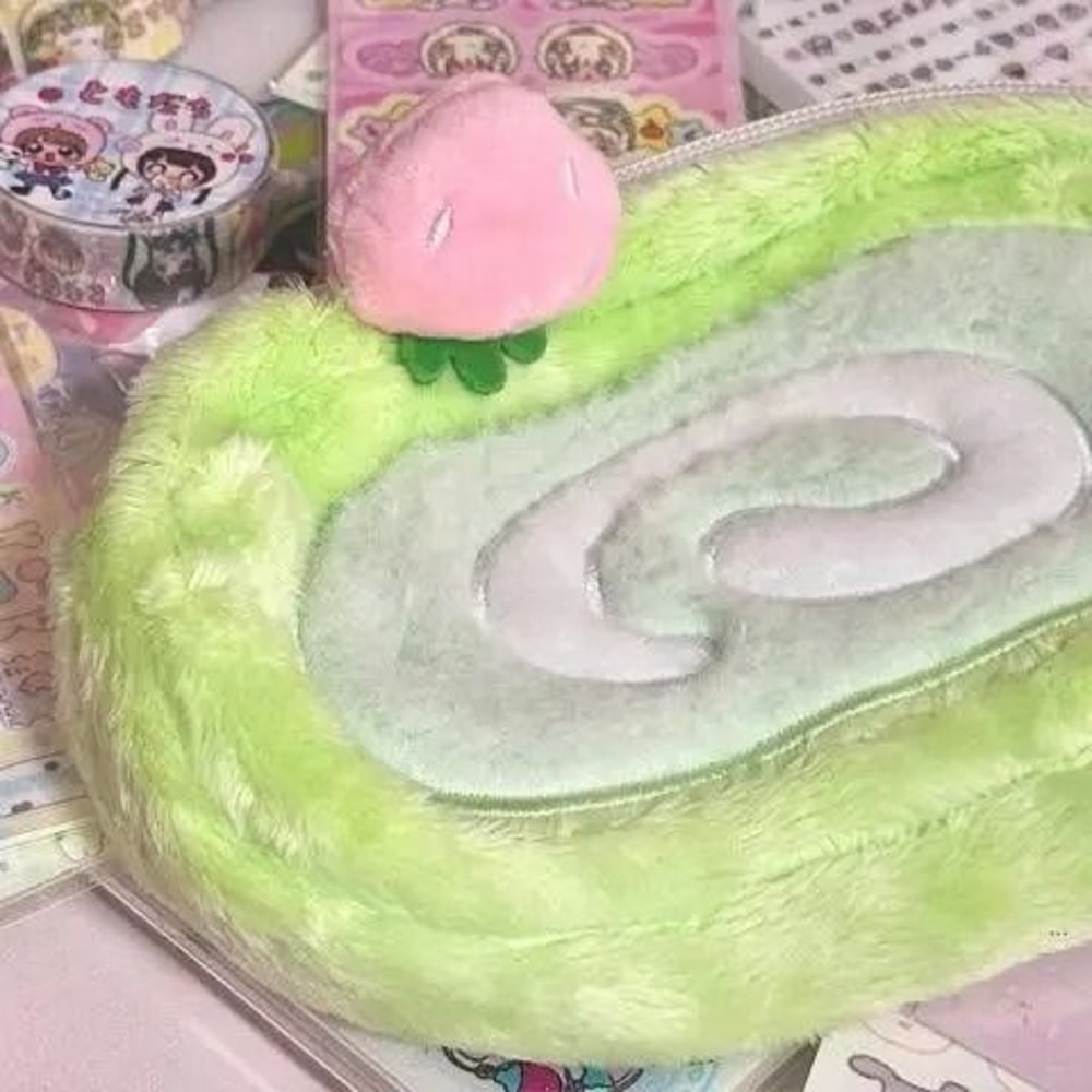 Large Plush Pencil Case Organizer For Stationery Storage 5