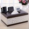 Elegant Faux Leather Tissue Box Cover With Remote Holder And Organizer 6