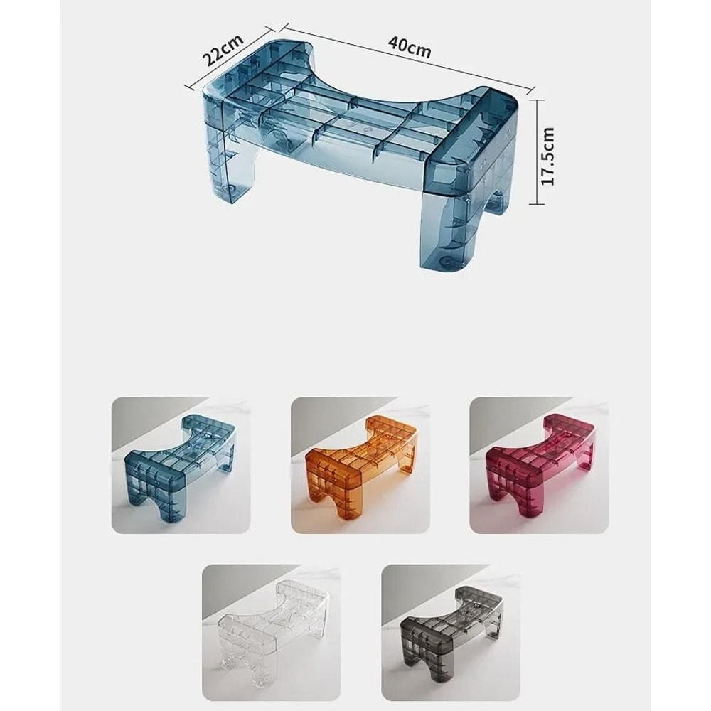 Ergonomic Toilet Squatting Stool With Two Step Levels For Better Posture 5
