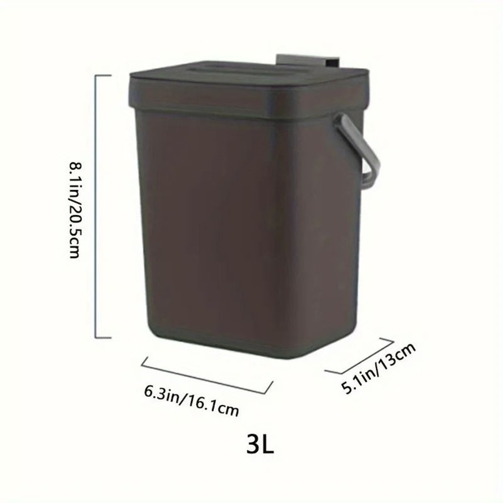 Quiet Close Kitchen And Office Trash Can With Odor Proof Lid 12