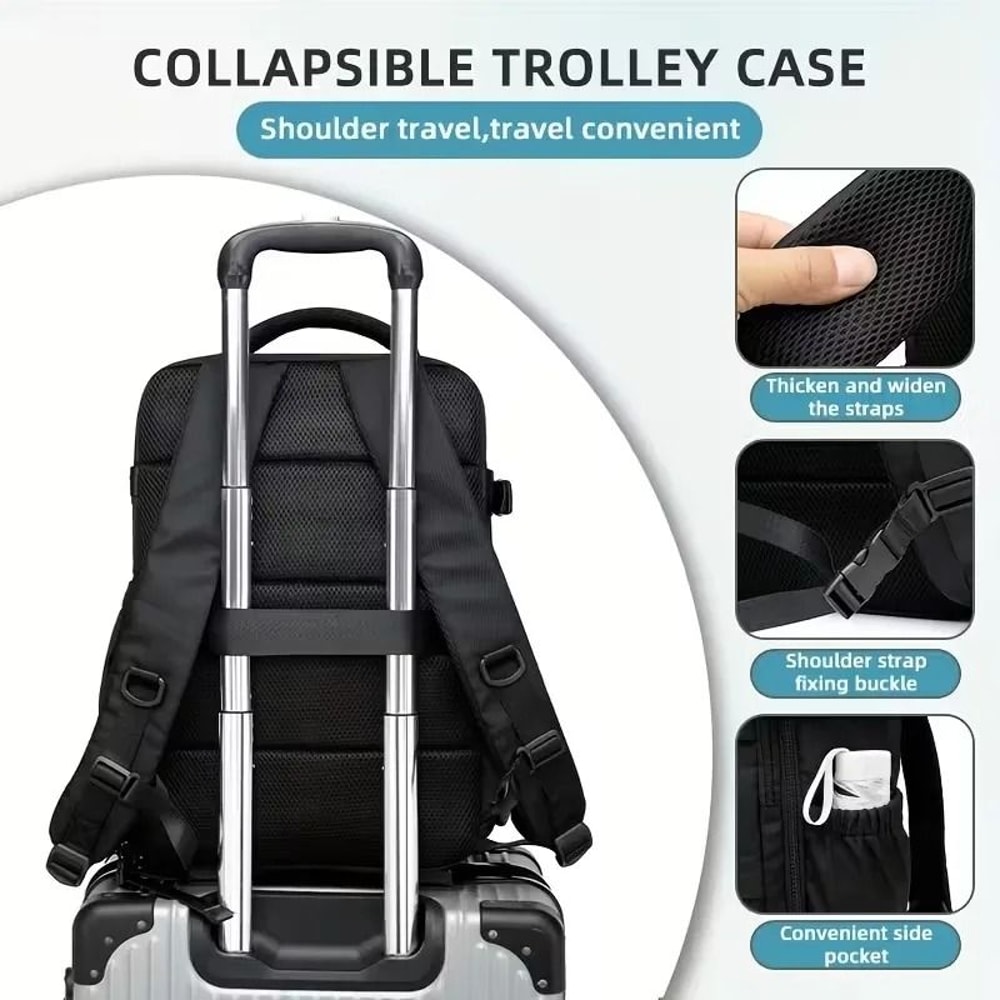 Vacuum Compression Travel Backpack With Pump For Space Saving Packing 4