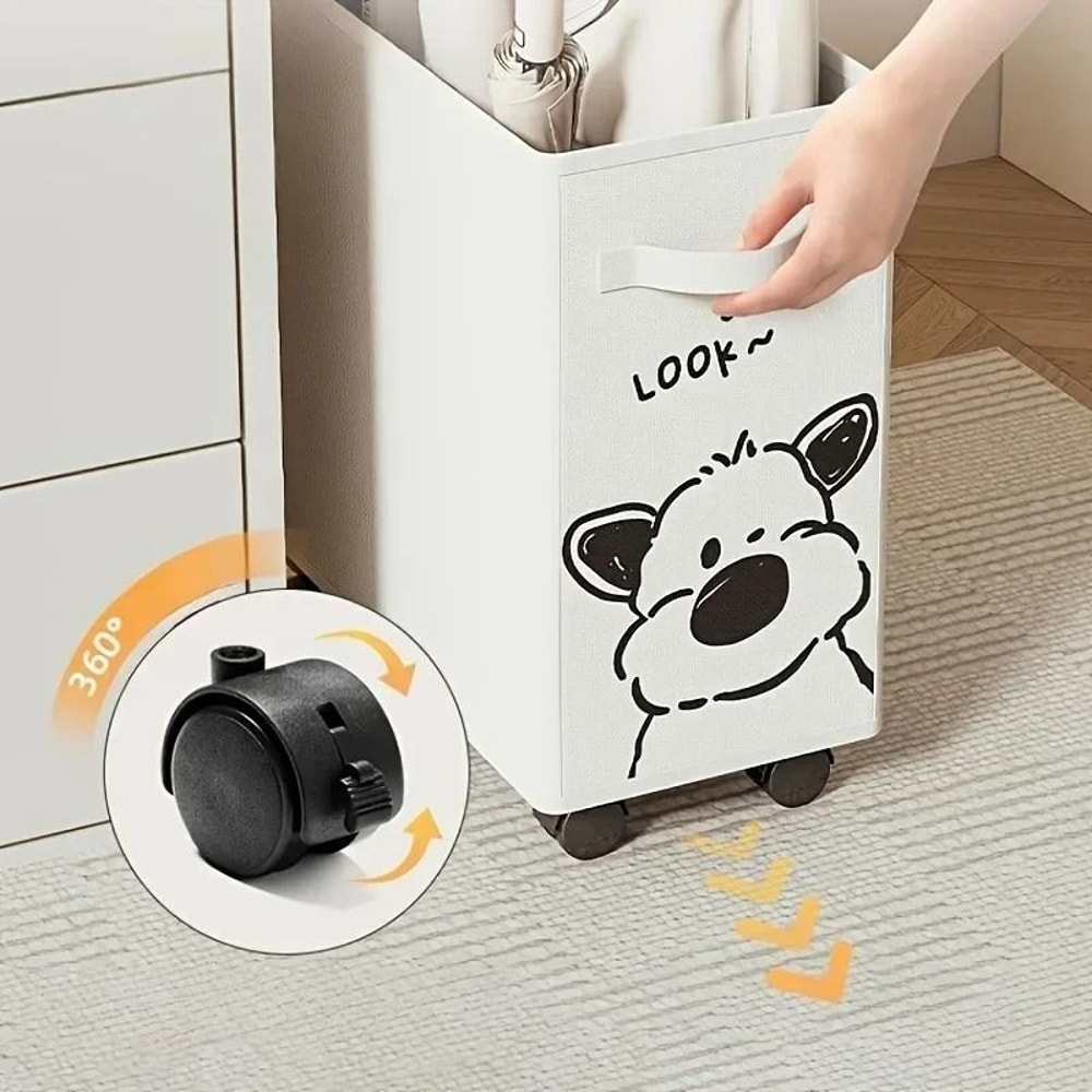 Foldable Portable Laundry And Storage Basket With Removable Bag 4