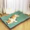 Winter Warm Corduroy Dog Bed With Washable Soft Sleeping Mat 2