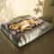 Winter Warm Corduroy Dog Bed With Washable Soft Sleeping Mat 3