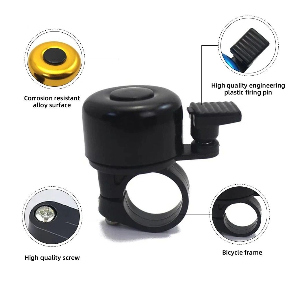 Aluminum Alloy Bicycle Bell For Mountain And Road Cycling Safety 3
