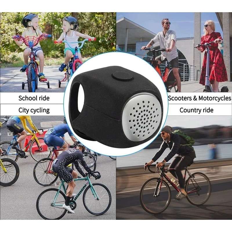 Electric Bicycle Bell With Three Sound Modes For Safe Riding 5