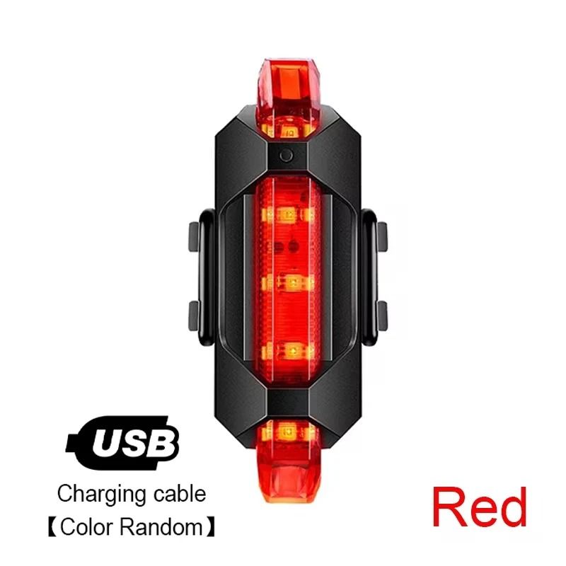 USB Rechargeable Bike Light Set With Headlight And Taillight For Cycling Safety 6