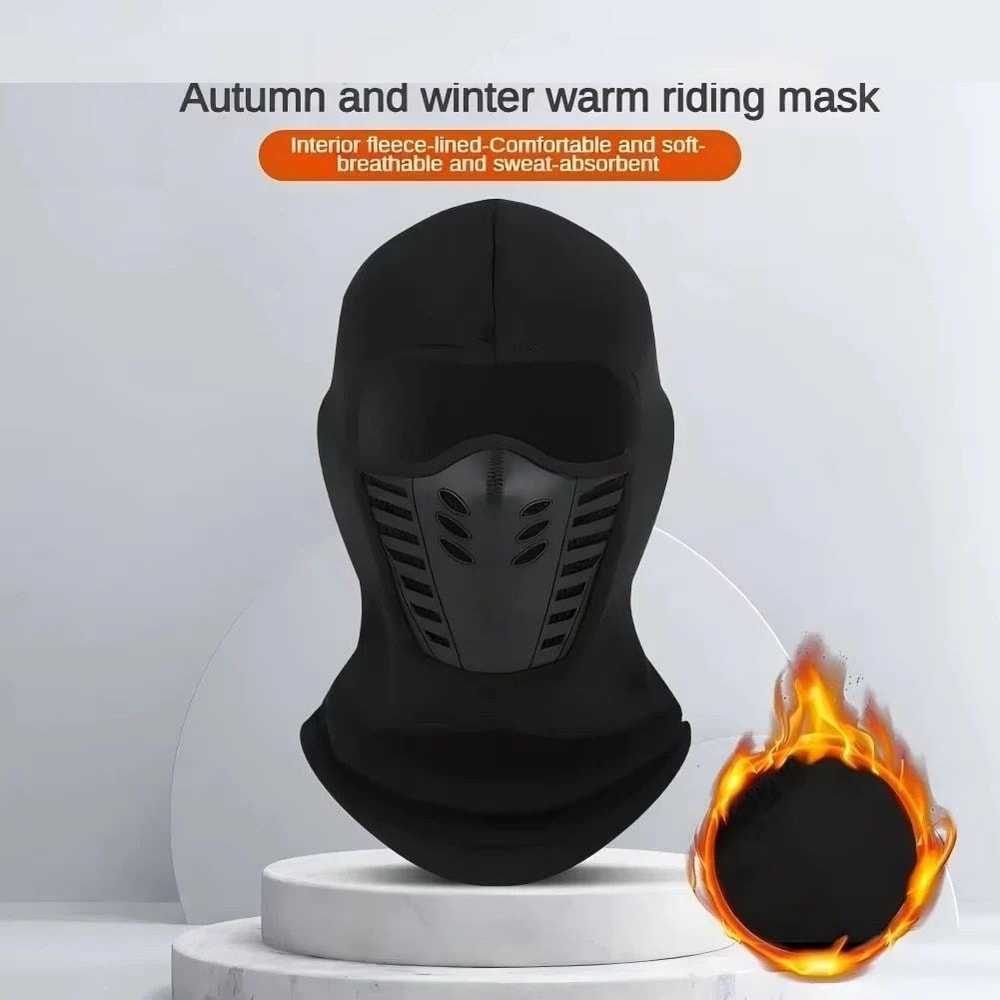 Winter Thermal Motorcycle Balaclava Mask For Warm Windproof Outdoor Riding 1