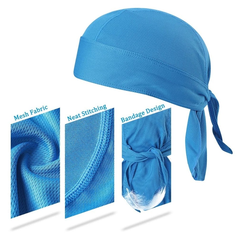 Cycling Sweat Wicking Quick Dry Headband Cap For Outdoor Sports 2