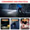 USB Rechargeable Bike Light Set With Front Headlight And Rear Taillight 3