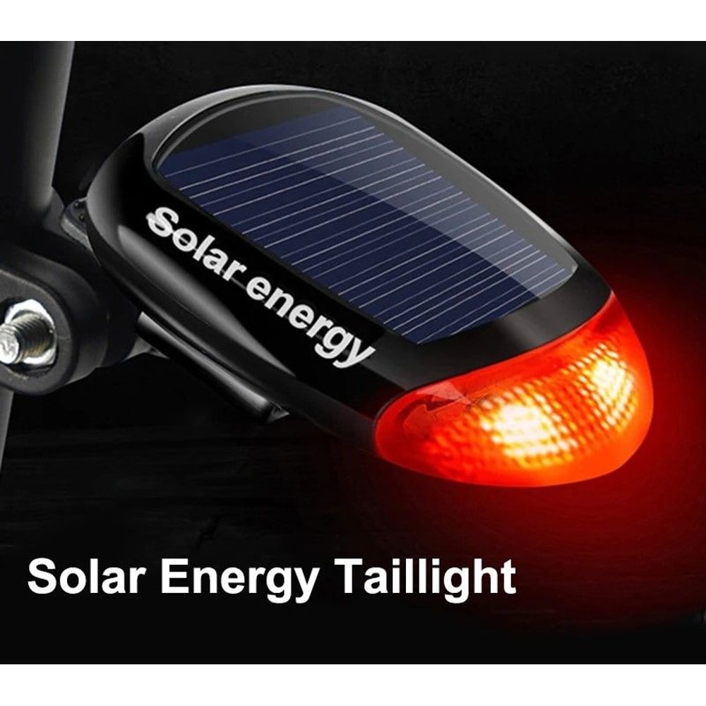 Keep Your Bike Visible And Safe In Low Light With This Solar Powered Bicycle Rear Tail Light Design 0