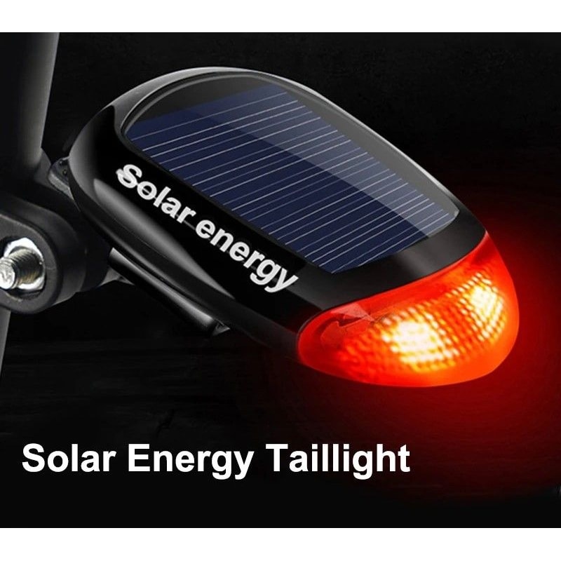 Keep Your Bike Visible And Safe In Low Light With This Solar Powered Bicycle Rear Tail Light Design 0