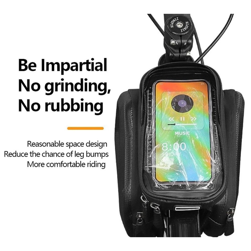 Bicycle Top Frame Phone Bag With Touch Screen Access For Cycling 3