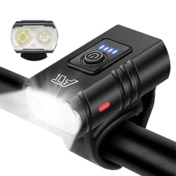 usb rechargeable bike front led headlight with adjustable brightness