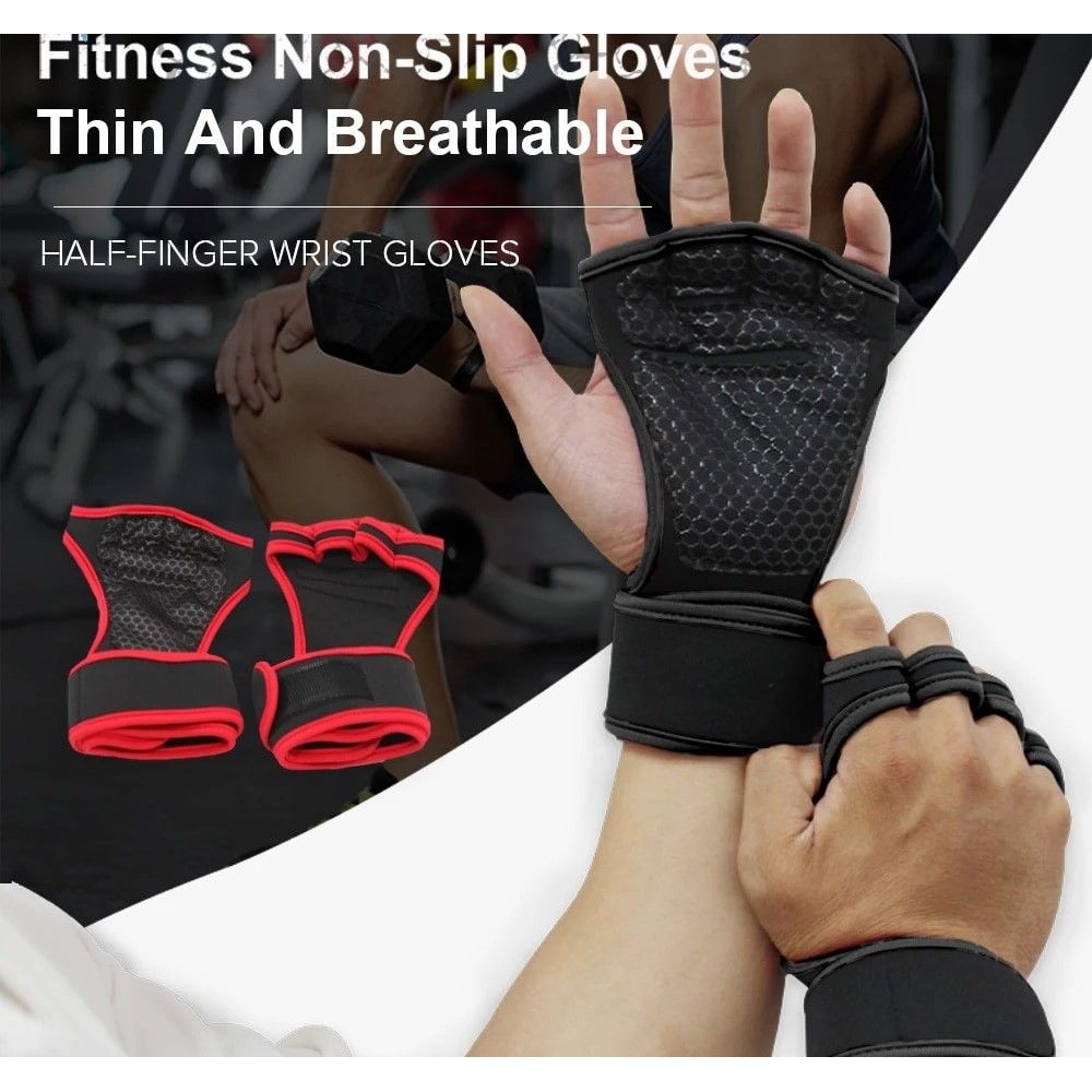 Half Finger Weight Training Gloves With Wrist Support For Fitness And Gym Use 0