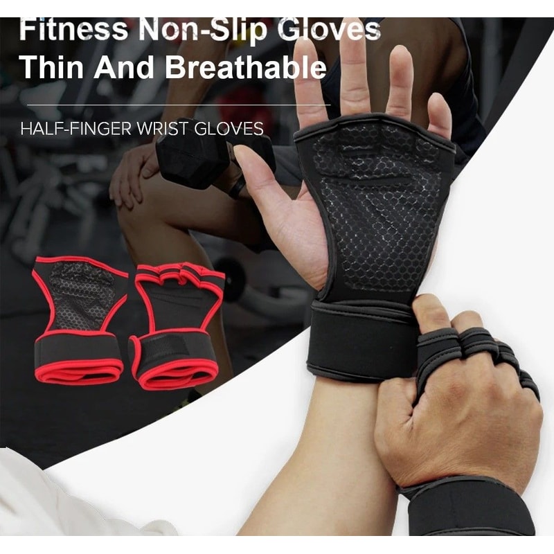 Half Finger Weight Training Gloves With Wrist Support For Fitness And Gym Use 0