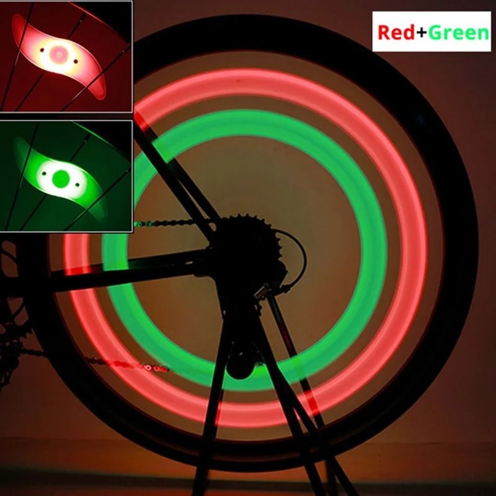 LED Bicycle Spoke Wheel Lights For Safety And Night Riding 10