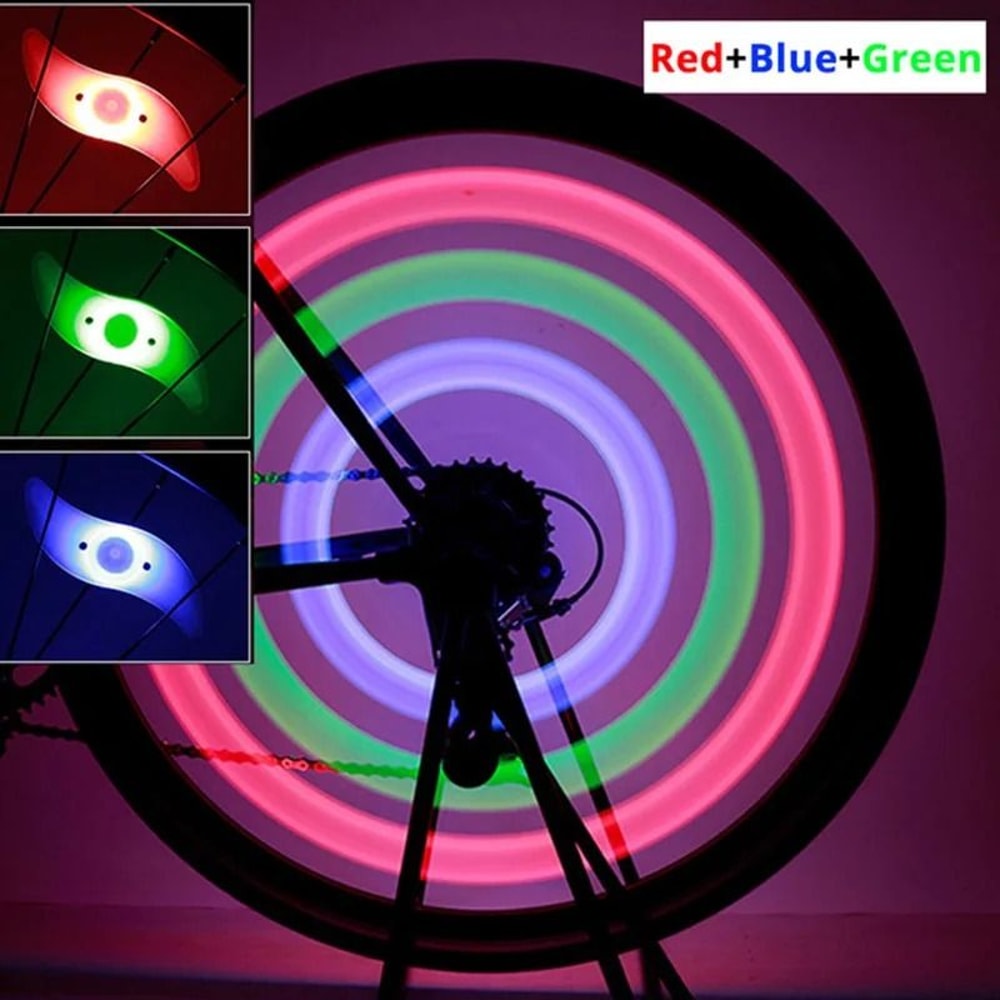 LED Bicycle Spoke Wheel Lights For Safety And Night Riding 11