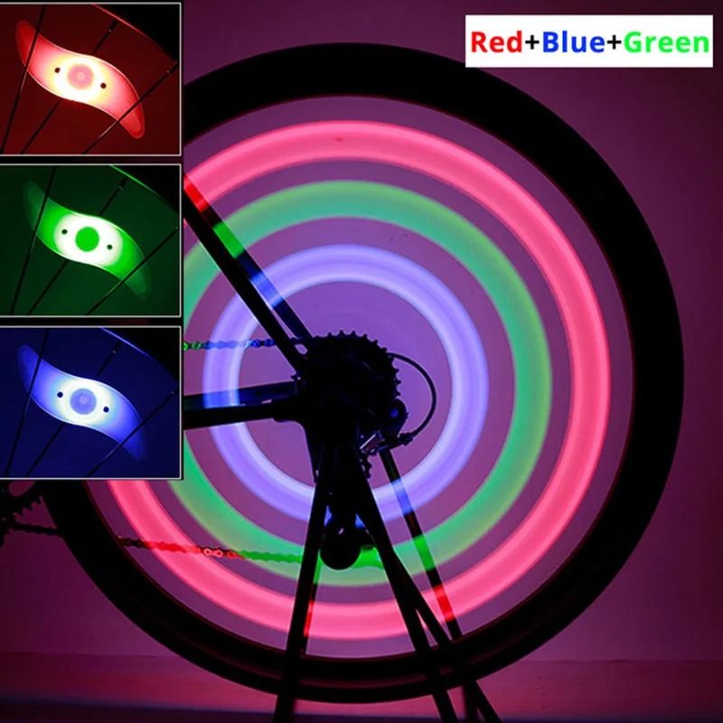 LED Bicycle Spoke Wheel Lights For Safety And Night Riding 11