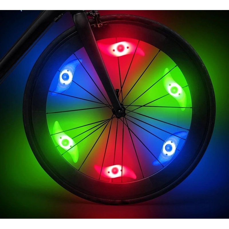 LED Bicycle Spoke Wheel Lights For Safety And Night Riding 1