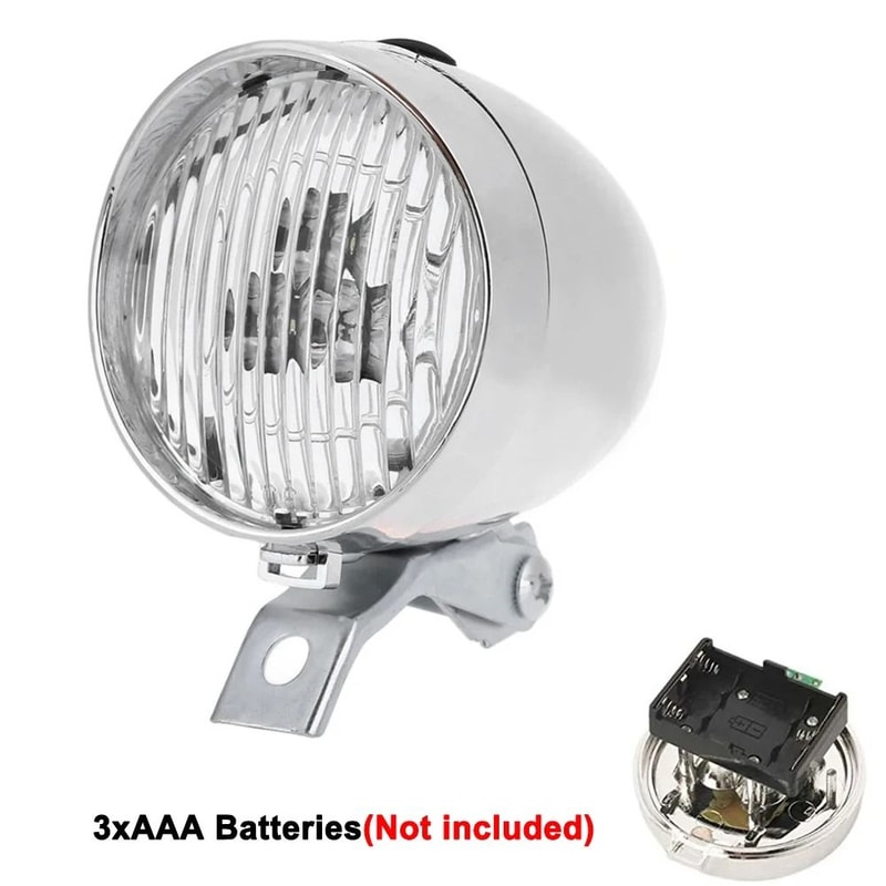 Vintage Style Bicycle Front LED Headlight For Night Riding Safety 5