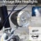 Retro Style USB Rechargeable Bicycle Front Light With Three LED 0