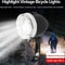 Retro Style USB Rechargeable Bicycle Front Light With Three LED 3