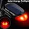 Solar Powered Bicycle Rear Taillights With LED Safety Warning 0