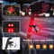 Solar Powered Bicycle Rear Taillights With LED Safety Warning 2