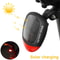 Solar Powered Bicycle Rear Taillights With LED Safety Warning 6